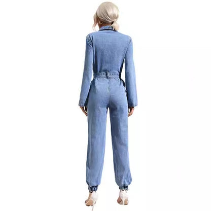 Women's Slim Fit Denim Jumpsuit
