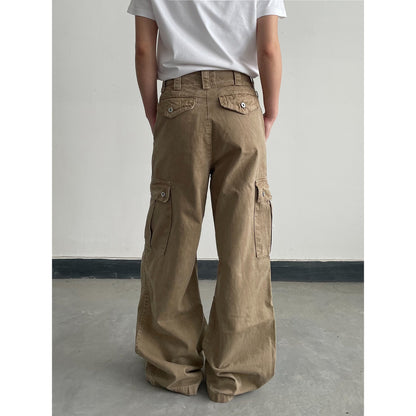 Distressed Vintage Casual Pants