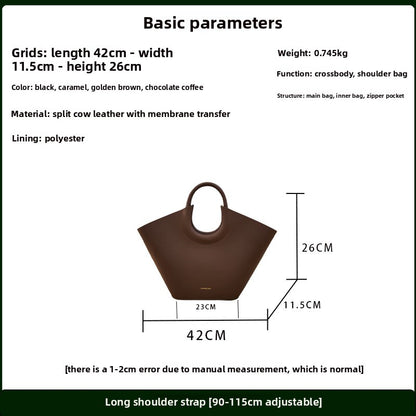 Genuine Leather Women's Bags Elegant Large Capacity