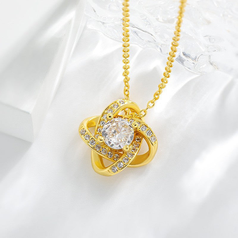 Lucky Clover Necklace Female