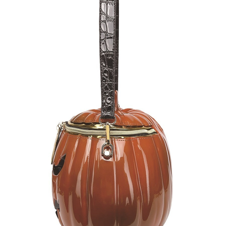 3D Pumpkin Head Shoulder Bag