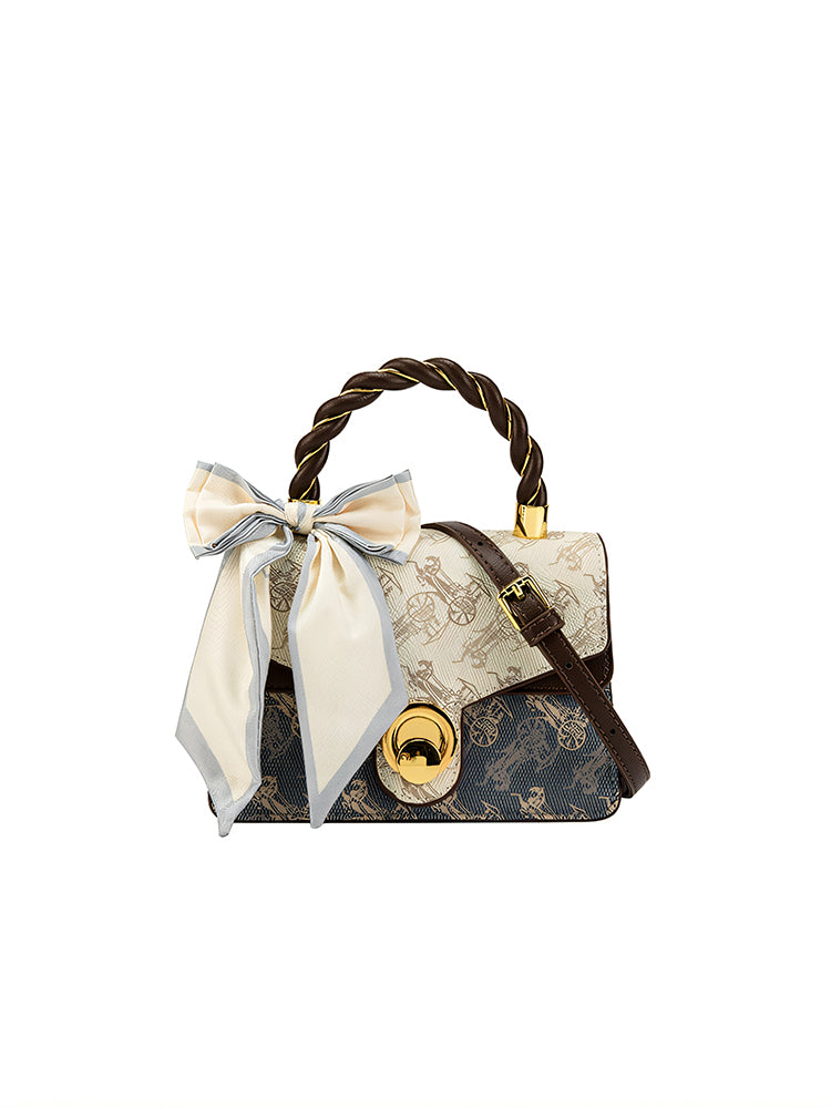 Women's Genuine Leather Small Square Handbag