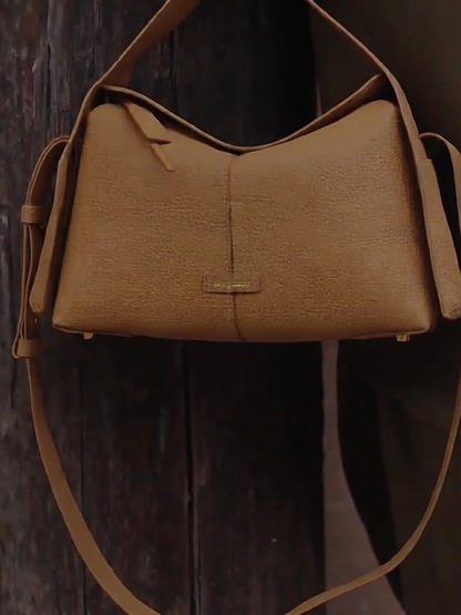 Songmont Eaves Hobo Leather Crossbody Bag