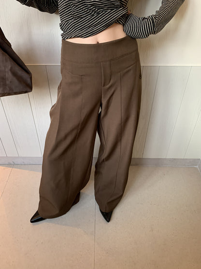 Pleated Wide Leg Trousers for Women