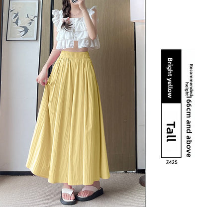Womens High Waist Wide Leg Skirt Pants