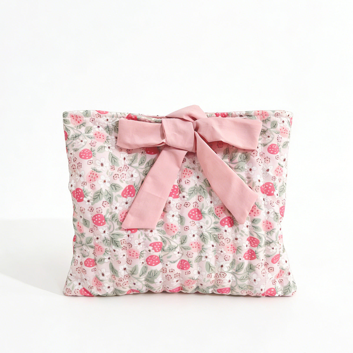 l Floral Fabric Cosmetic Bag