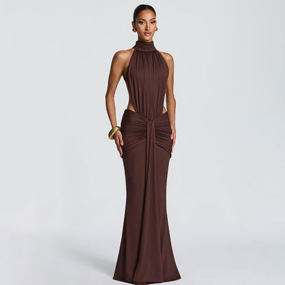 Elegant Backless Mermaid Evening Dress