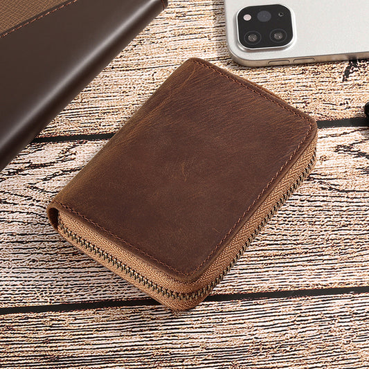 Genuine Leather Multi Card Holder Organizer