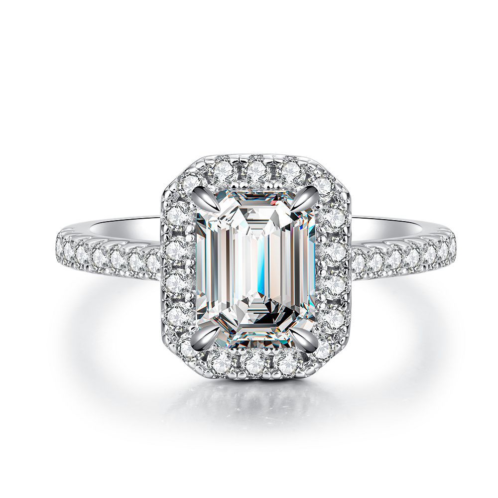 Moissanite Silver Ring