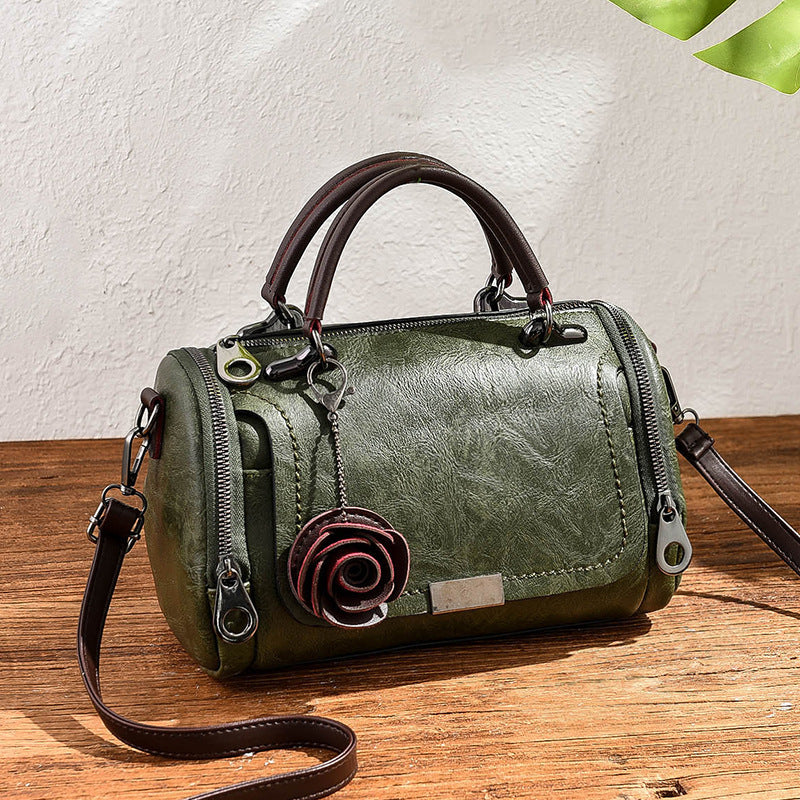 Retro Floral Pillow Shoulder Bag