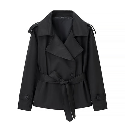 Womens Double Breasted Trench Coat