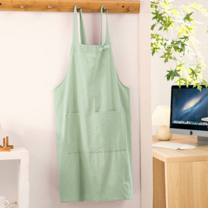 Cotton Linen Apron with Printed Logo