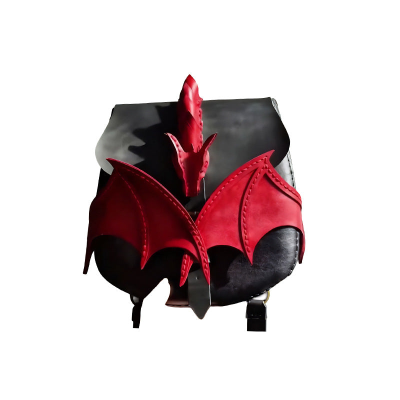 Retro Dragon Wing Design Crossbody Bag
