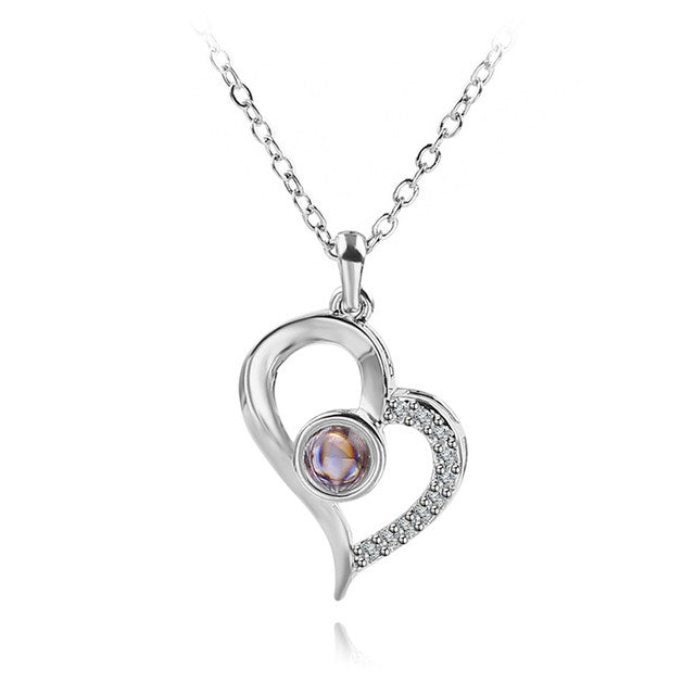 Multilingual Love Message Necklace