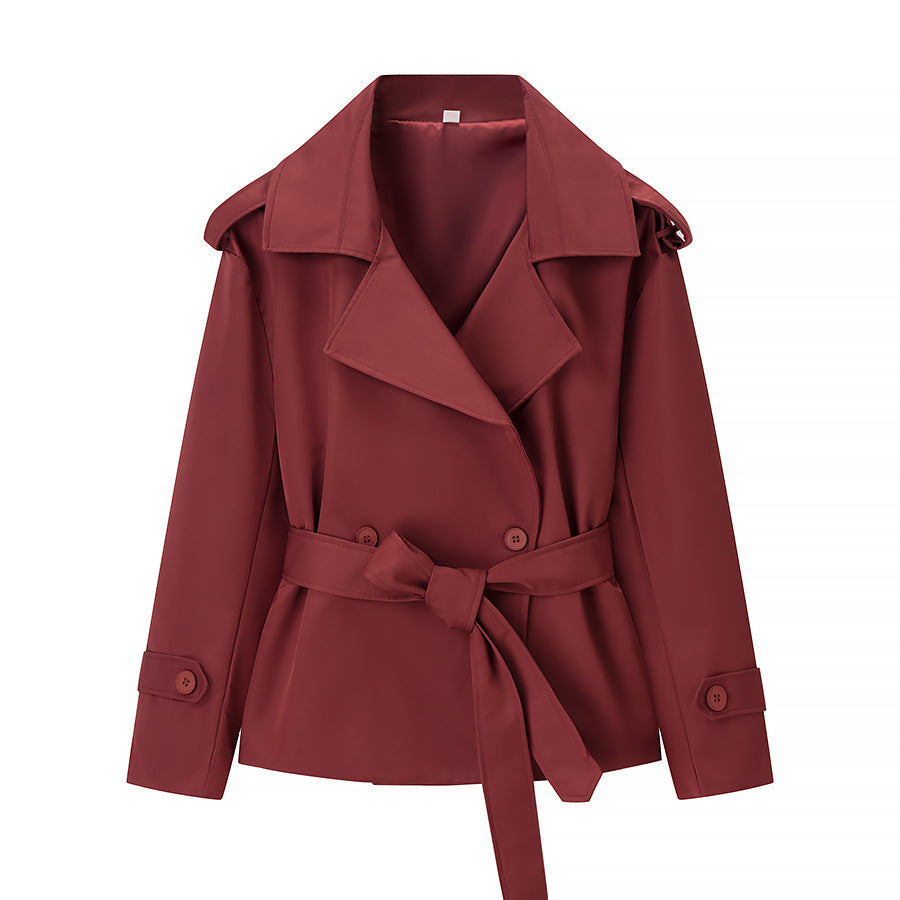 Womens Double Breasted Trench Coat