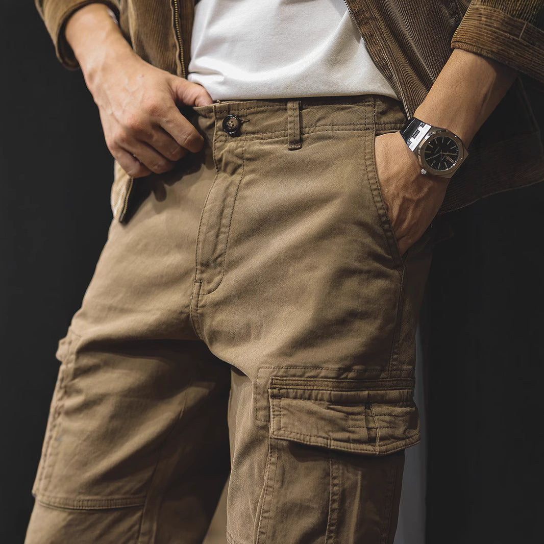 Retro Paratrooper Straight Cargo Pants