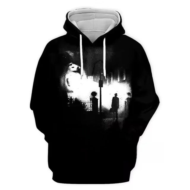 3d digital printing street men's crown sweatshirt
