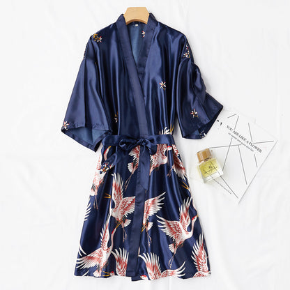 Silk Style Bridal Loungewear Nightgown