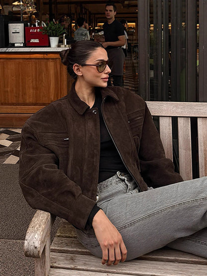 Retro Workwear Jacket for Women