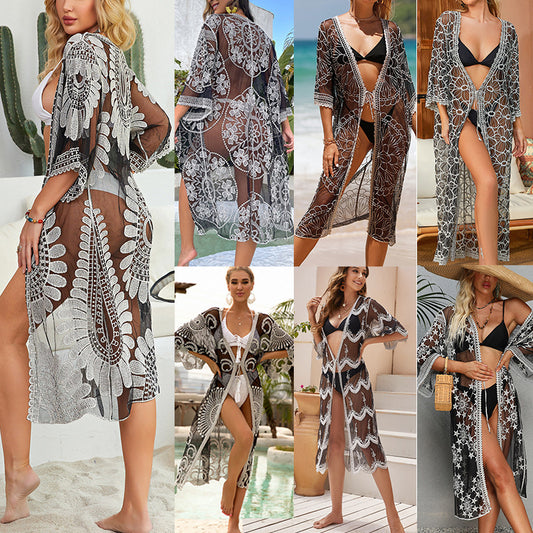 Women's Lace Beach Cover-Up Shirt