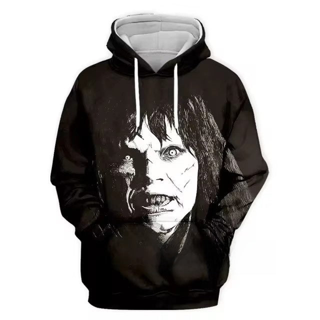 3d digital printing street men's crown sweatshirt