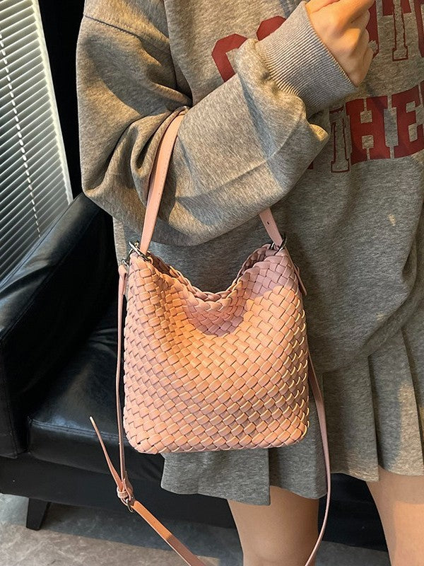 Handmade Woven Tote Bag with Adjustable Strap