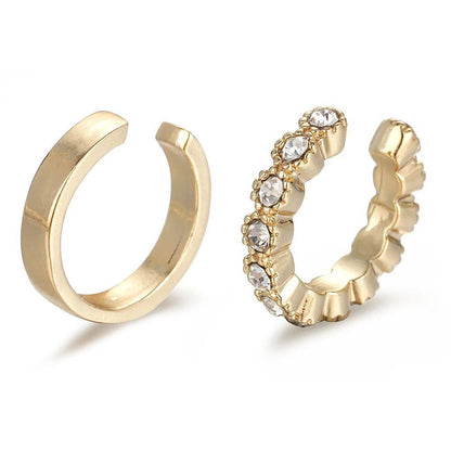 Pearl clip earrings with ear cartilage clips