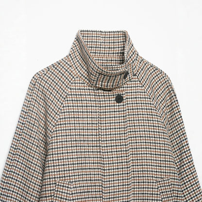 Floral Lattice High Collar Short Jacket