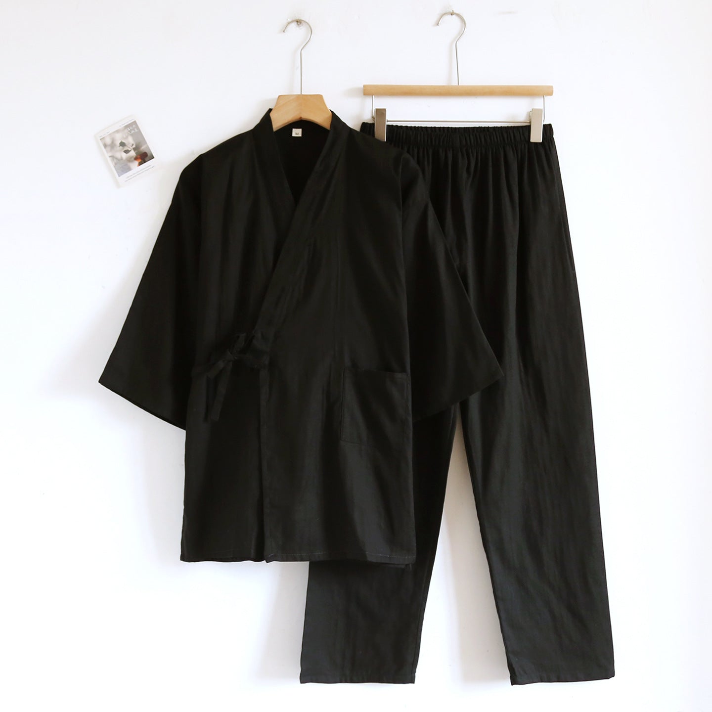 gauze tie-up loungewear set