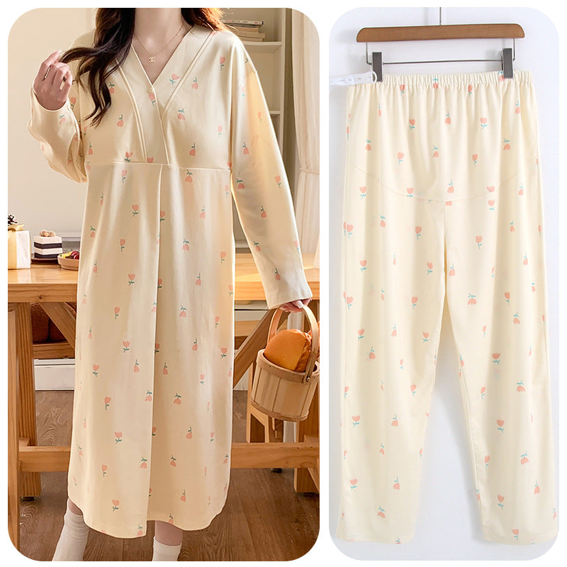 Postpartum sleep gown