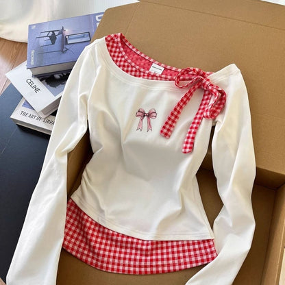 Fake Two-piece Long-sleeved T-shirt
