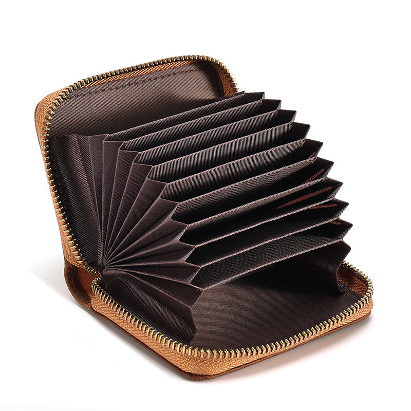 Genuine Leather Multi Card Holder Organizer