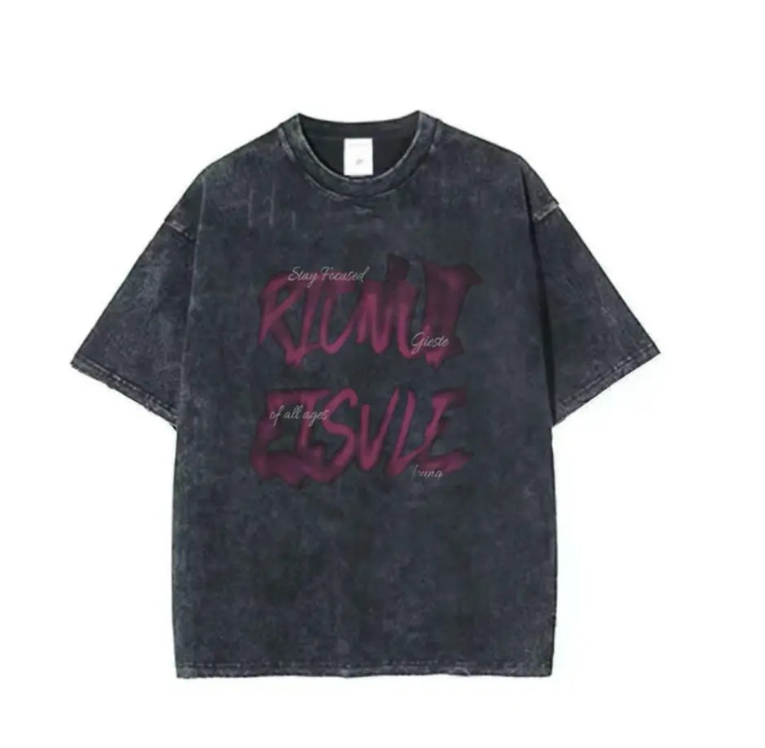 Washed Cotton Casual T-Shirt