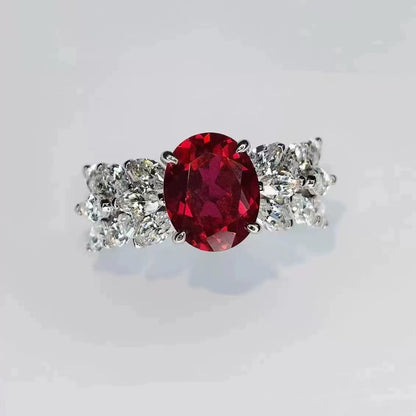 Faux ruby ring for women