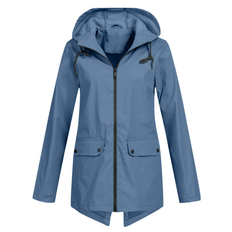 Lightweight Hooded Windproof Jacket for Women