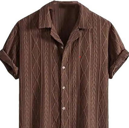 Mens Skull Print Short Sleeve Shirt