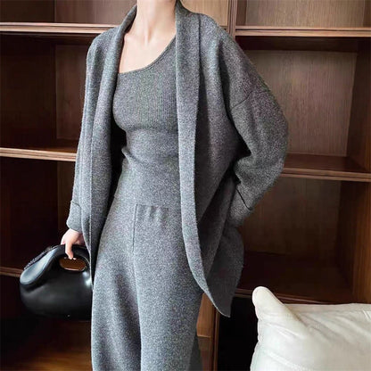 Knitted sweater suit
