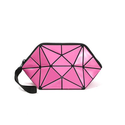 Glow-in-the-dark geometric diamond pattern bag