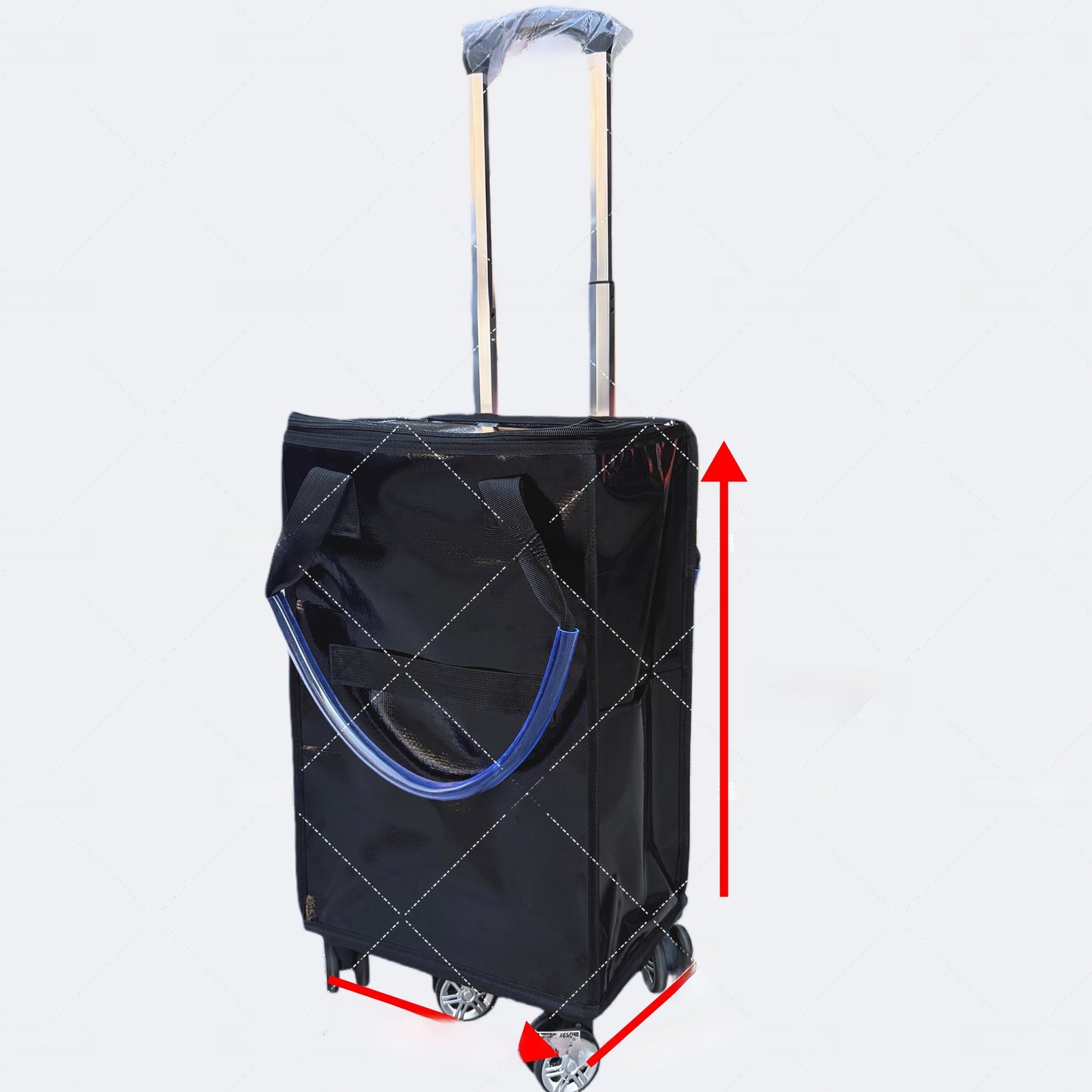 Foldable Trolley Bag with Wheels and Insulation