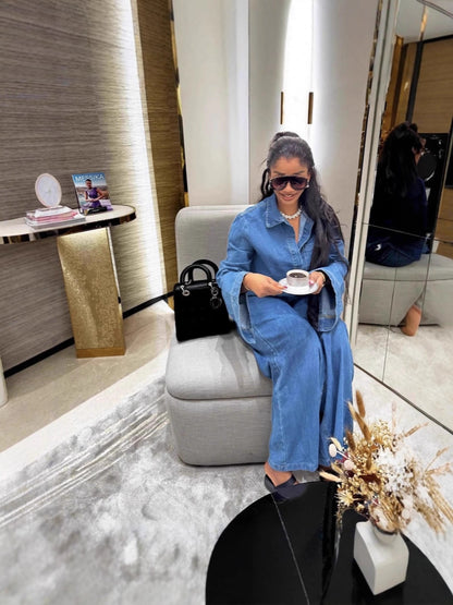 Denim casual suit for women