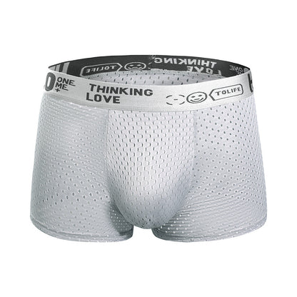 Breathable Ice Mesh Men's Boxer Briefs