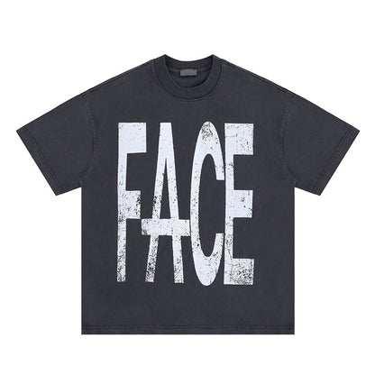 Oversized Vintage Washed Print T-Shirt