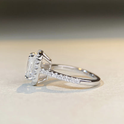 Moissanite Silver Ring