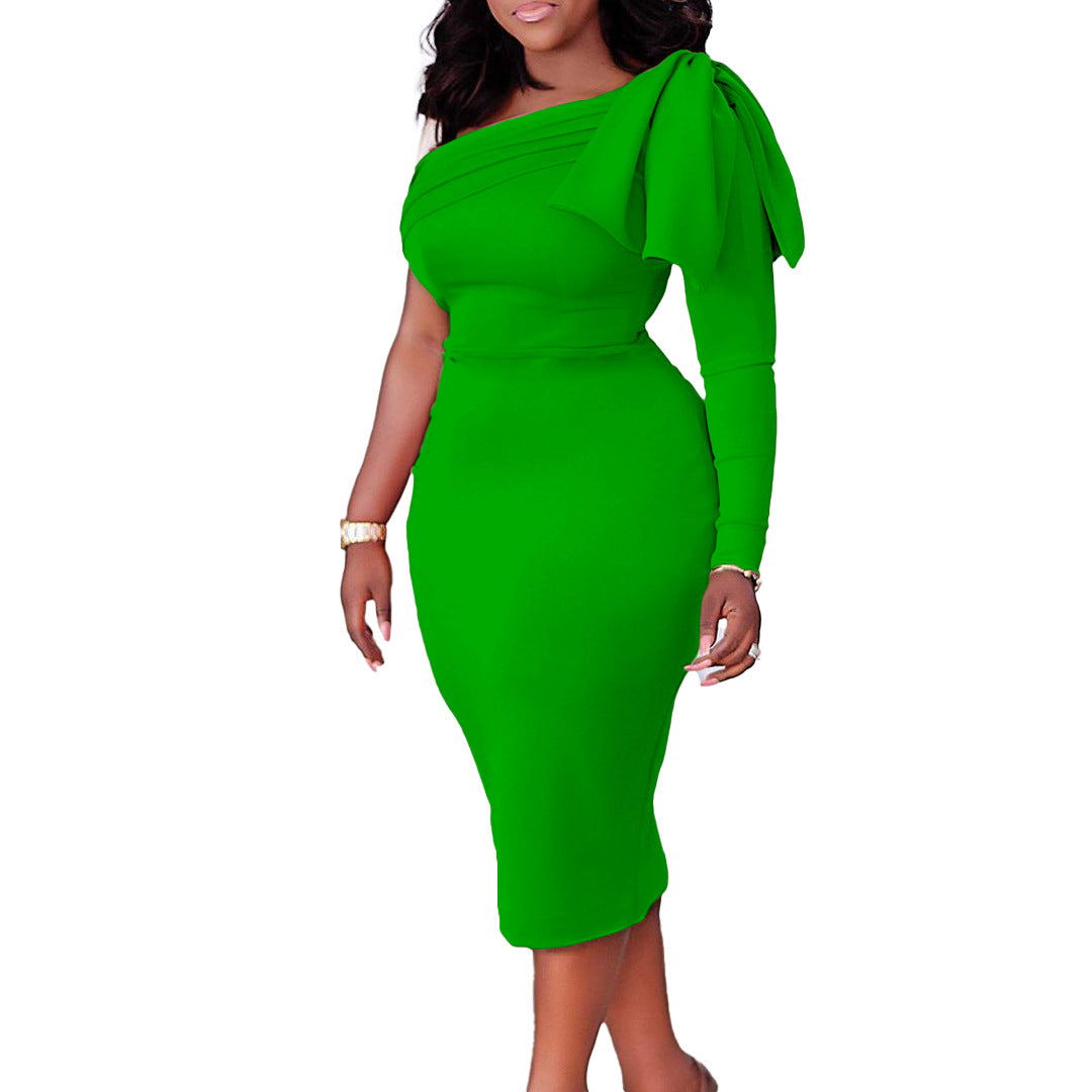 Womens Off-Shoulder Bodycon Dress