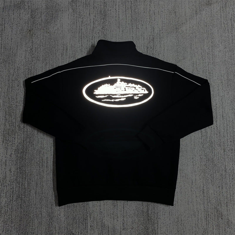 Zippered Casual Pants Set