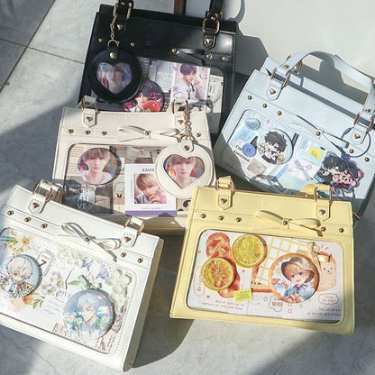 Versatile transparent crossbody pain bag