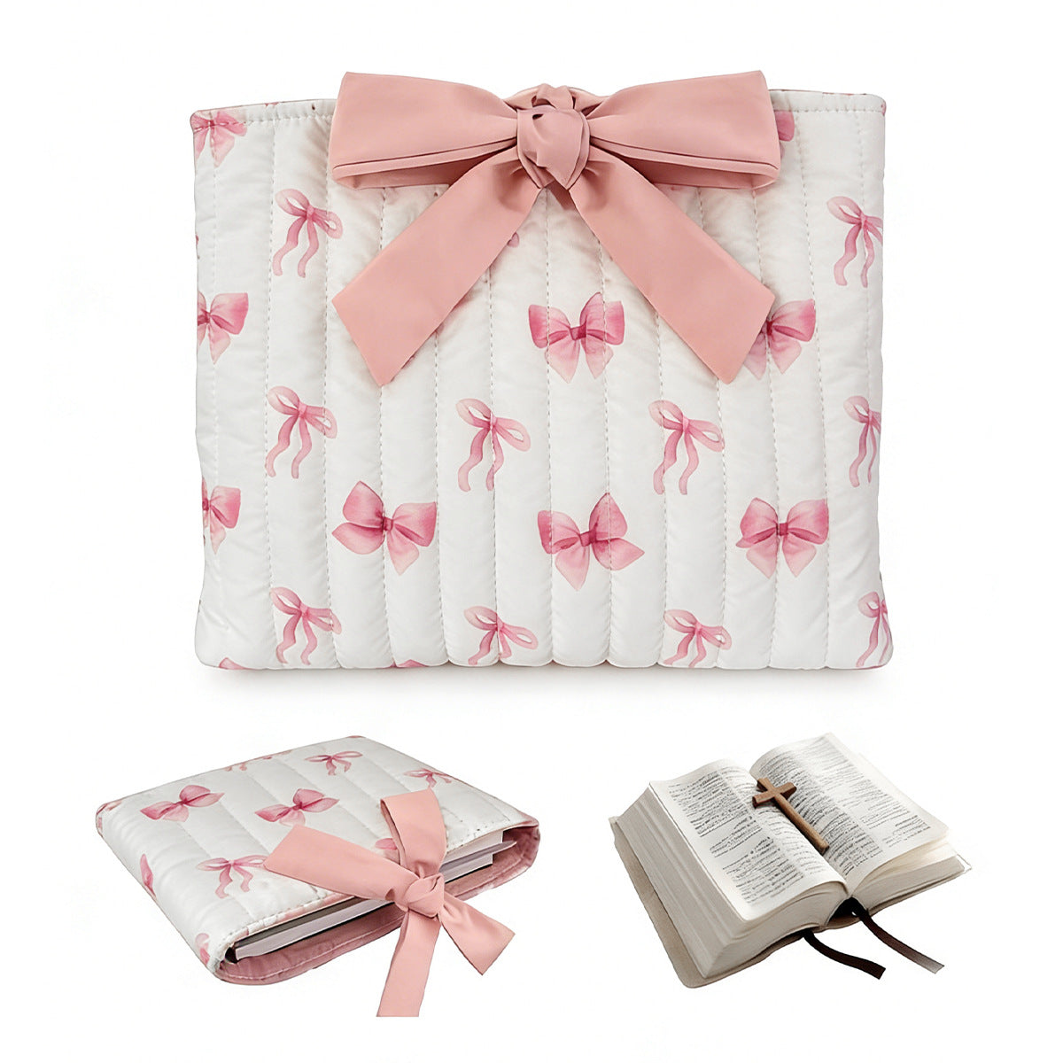 l Floral Fabric Cosmetic Bag