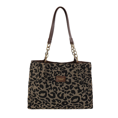 Simple Canvas Shoulder Tote Bag