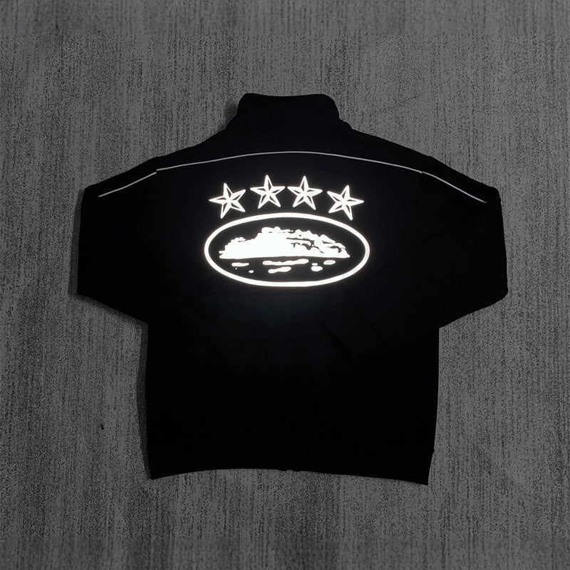 Zippered Casual Pants Set