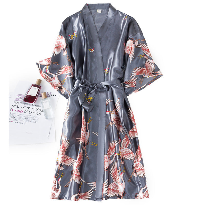 Silk Style Bridal Loungewear Nightgown